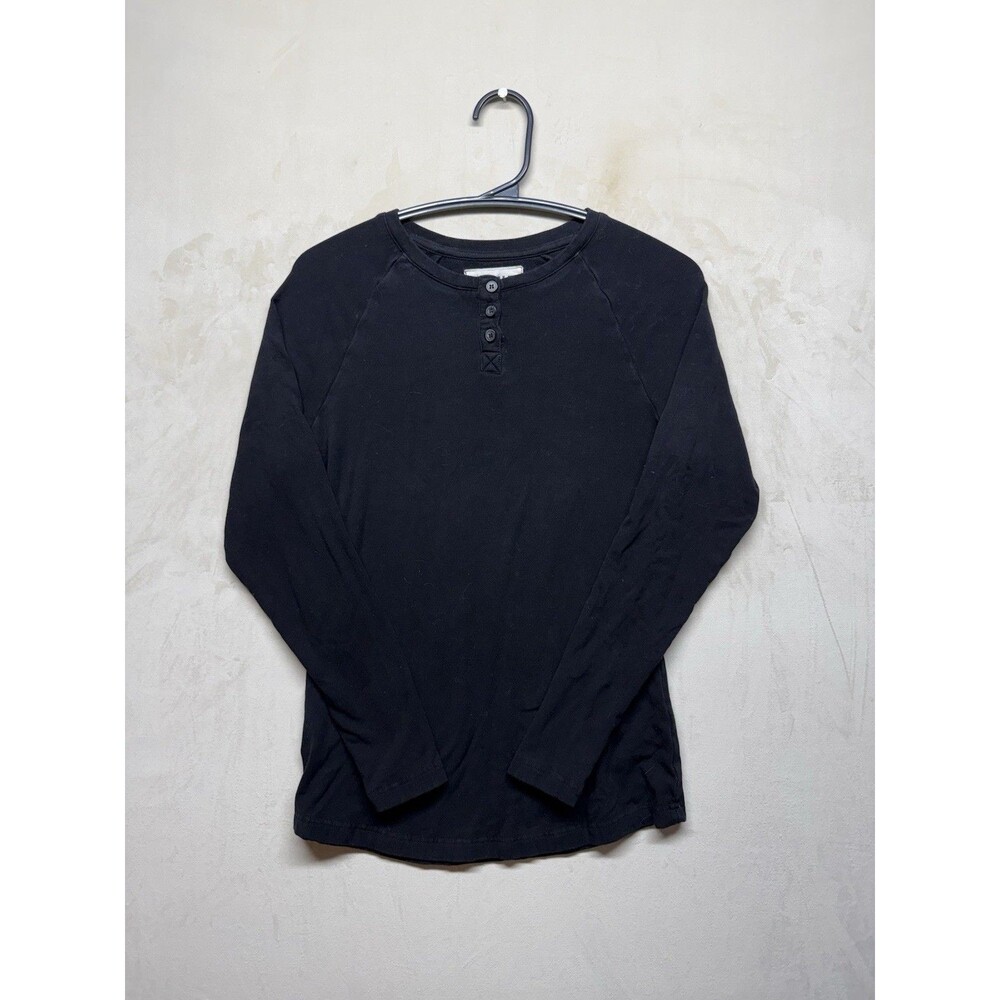 AFWD Lead With Love Men's Size S Black Long Sleeve T-Shirt 92% Rayon 8% Spandex